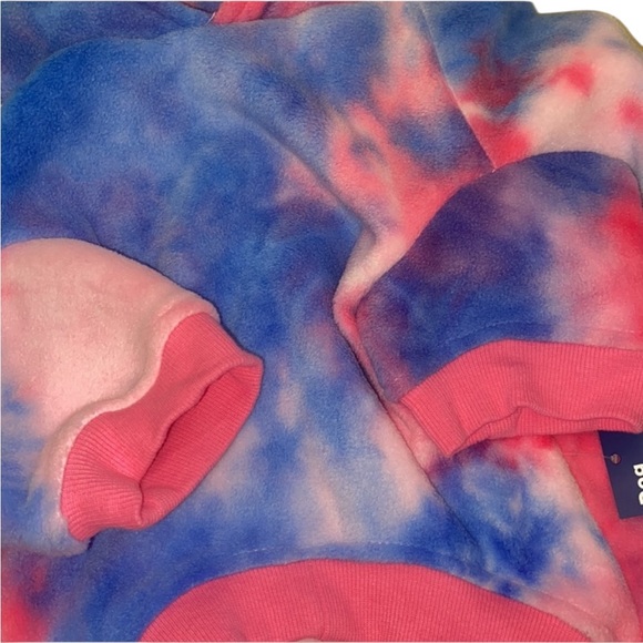 Old Navy Pink and Blue Dog Hoodie - Picture 7 of 9